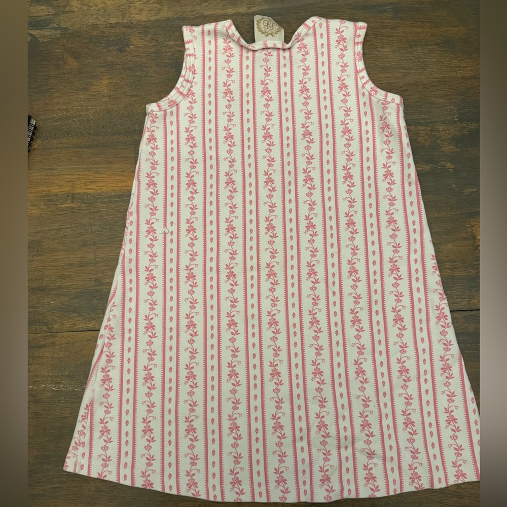 The Beaufort Bonnet Company Pink Floral Stripe Dress